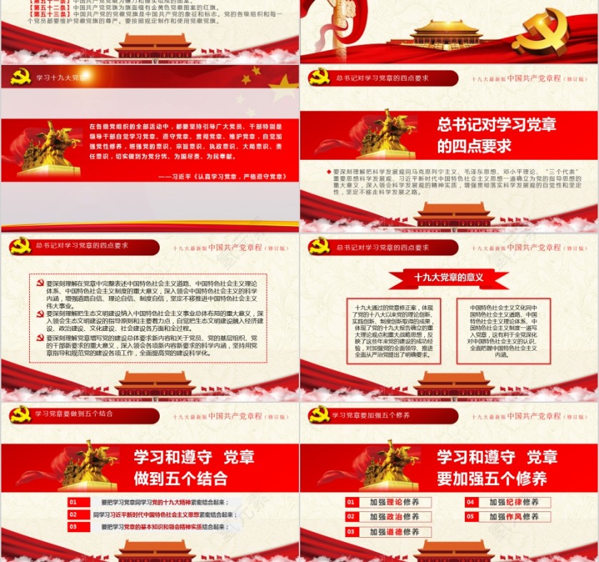 中国共产党章程全方位解读十九大审议通过PPT第12张