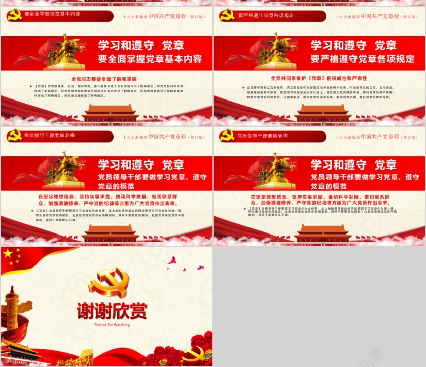 中国共产党章程全方位解读十九大审议通过PPT第13张