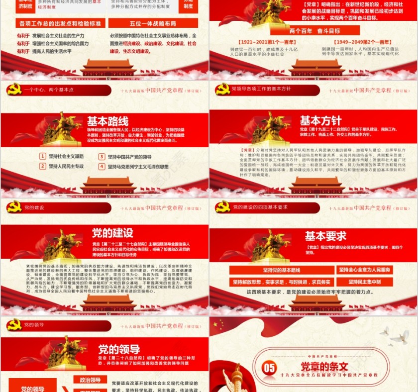中国共产党章程全方位解读十九大审议通过PPT第5张
