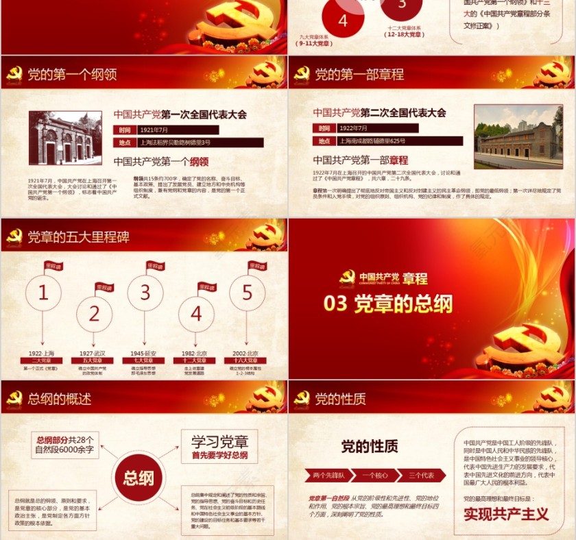 中国共产党章程新党章党课学习PPT第3张