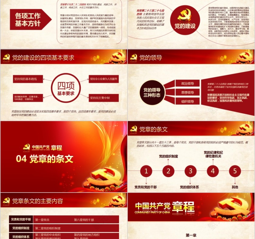 中国共产党章程新党章党课学习PPT第5张