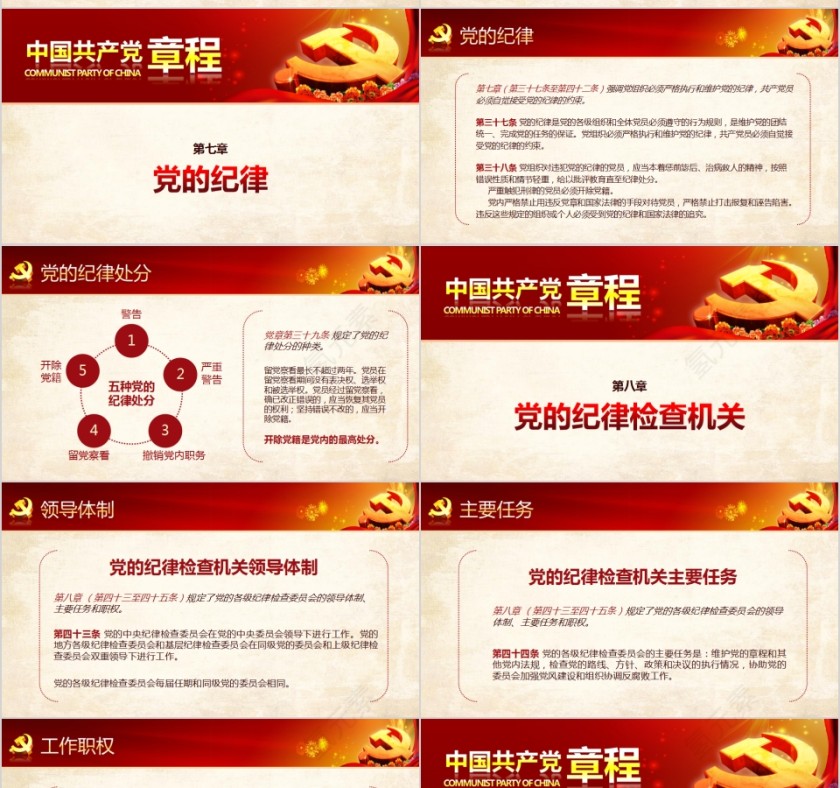 中国共产党章程新党章党课学习PPT第10张