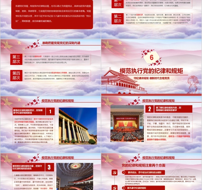 守纪律讲规矩做新时代合格党员PPT第5张