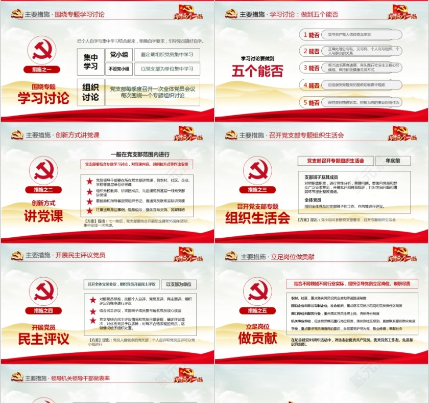 践行两学一做推进全面从严治党PPT第4张