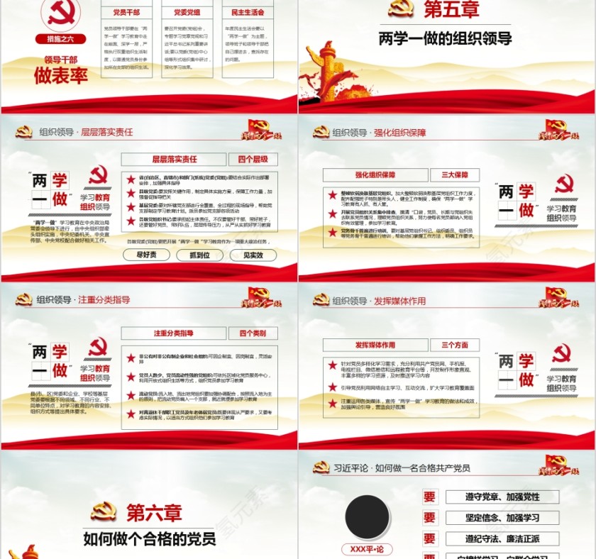 践行两学一做推进全面从严治党PPT第5张