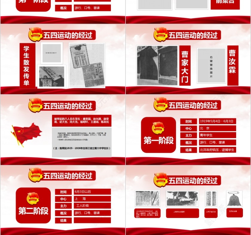 筑梦新时代奋斗正青春五四运动PPT第3张