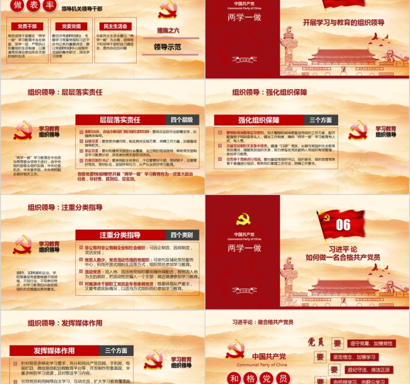 两学一做学党章党规做合格党员PPT第5张