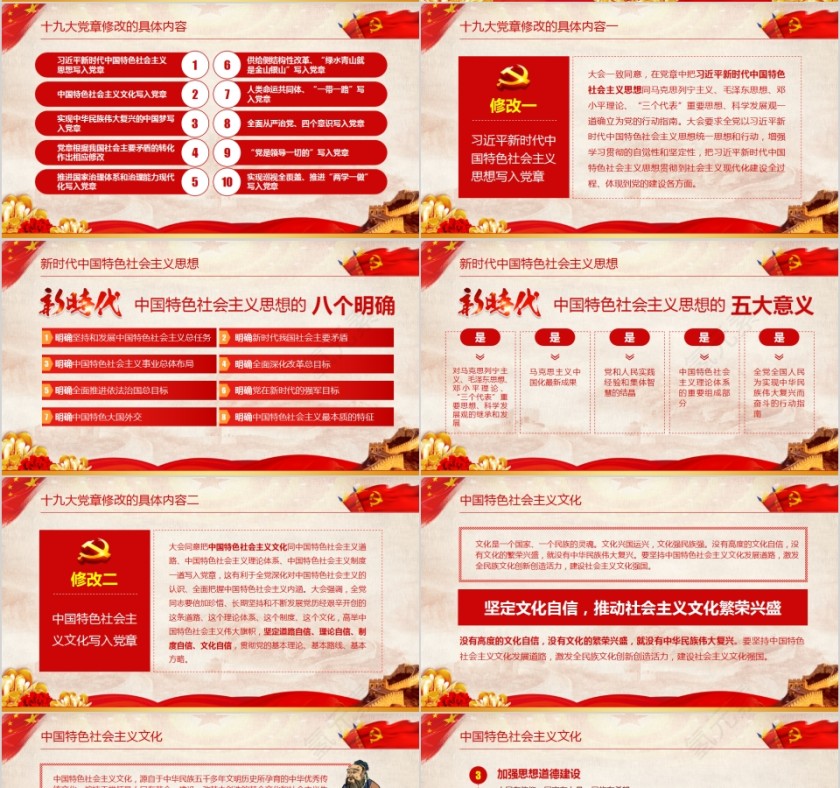 学习解读十九大党章修改内容PPT第4张