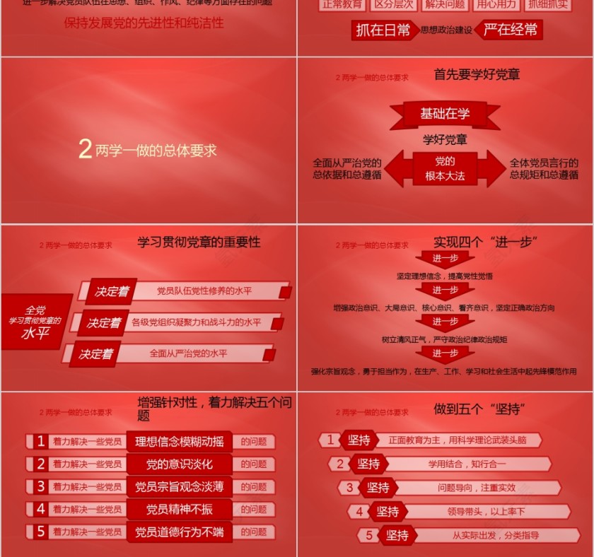 “两学一做”学习教育专题党课PPT第3张