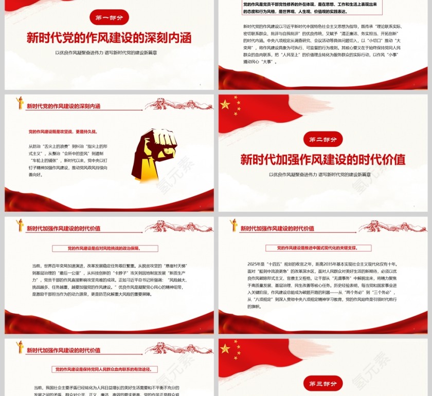 2025《以优良作风凝聚奋进伟力 谱写新时代党的建设新篇章》党建党课学习ppt第2张