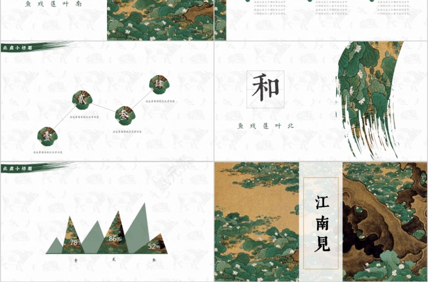 简约清新导游转正述职报告PPT模板第3张