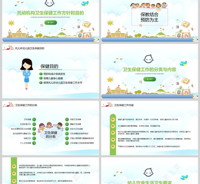 幼儿园卫生保健培训教育PPT课件模版第2张