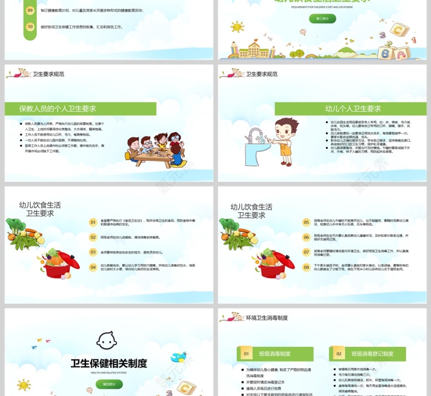 幼儿园卫生保健培训教育PPT课件模版第3张