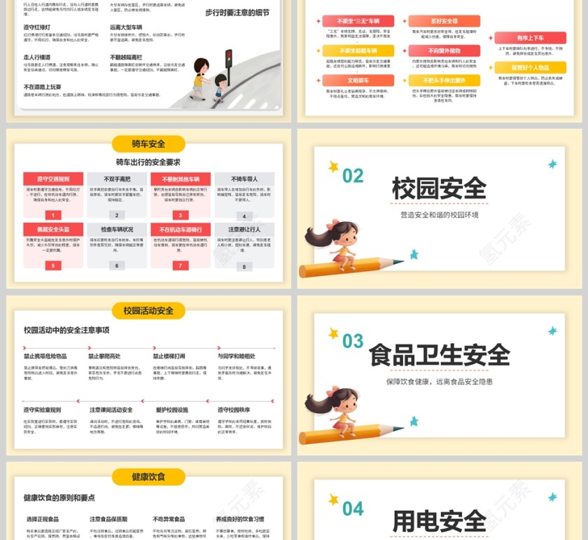 新学期新气象小学生开学第一课安全教育课件PPT第2张