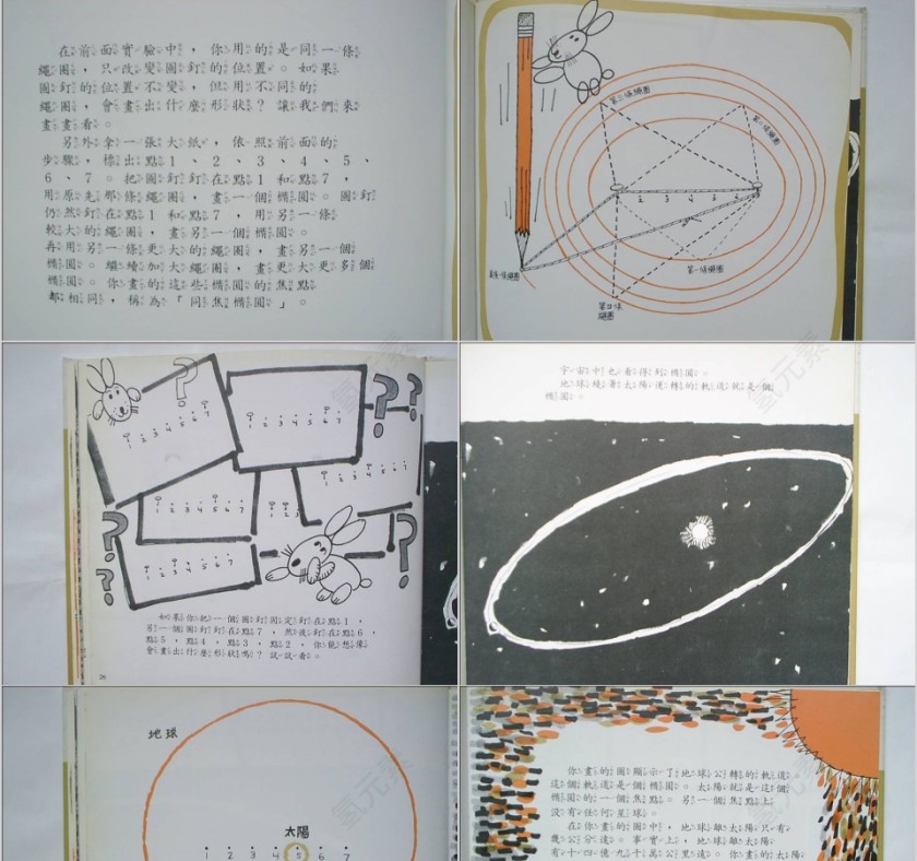 椭圆绘本教育课件PPT模板第7张