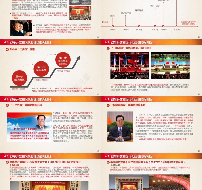 党史新中国史概要学习PPT模板第8张