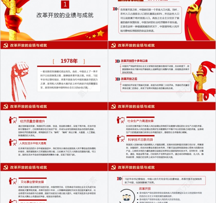 “四史”学习教育之改革开放史PPT模板第2张