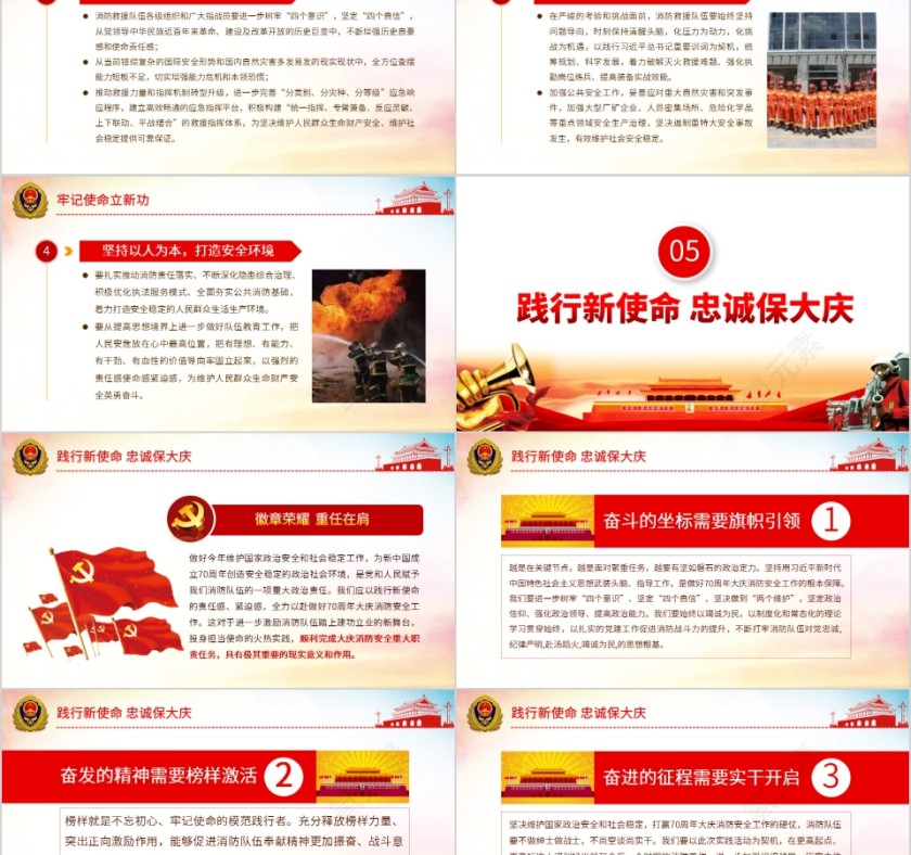 不忘初心铸忠诚牢记使命立新功PPT第5张