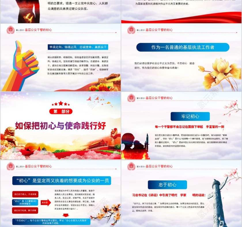 不忘初心铸警魂牢记使命保平安专题党课PPT第3张