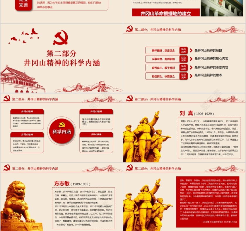 不忘初心不忘井冈山精神继续前行PPT第3张