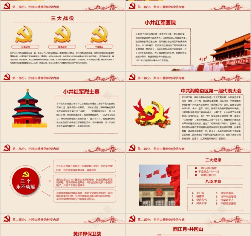 不忘初心不忘井冈山精神继续前行PPT第4张