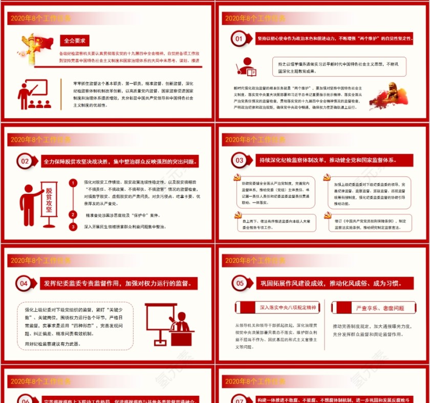十九届中央纪委四次全会公报PPT第4张