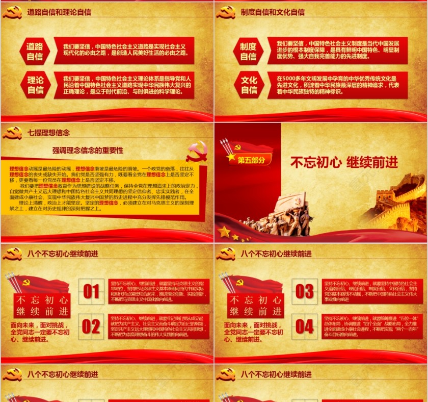 重温入党历程不忘入党初心两学一做PPT第4张