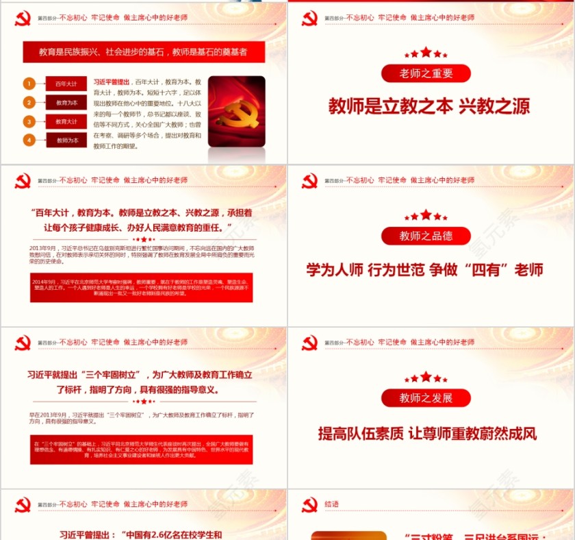 学习解读牢记教师使命不忘育人初心PPT第4张