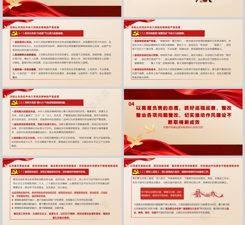 2025中央八项规定精神学习教育《把握作风建设要求 彰显初心使命当担》党课ppt第4张