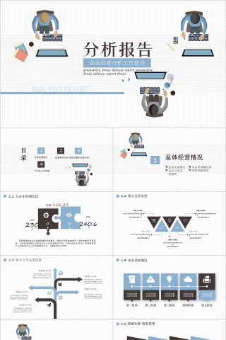 企业经营分析工作报告PPT