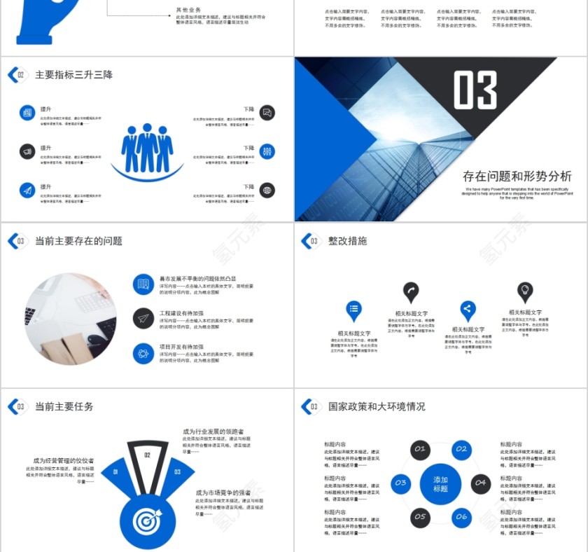 框架完整经营分析工作思路工作汇报PPT第3张