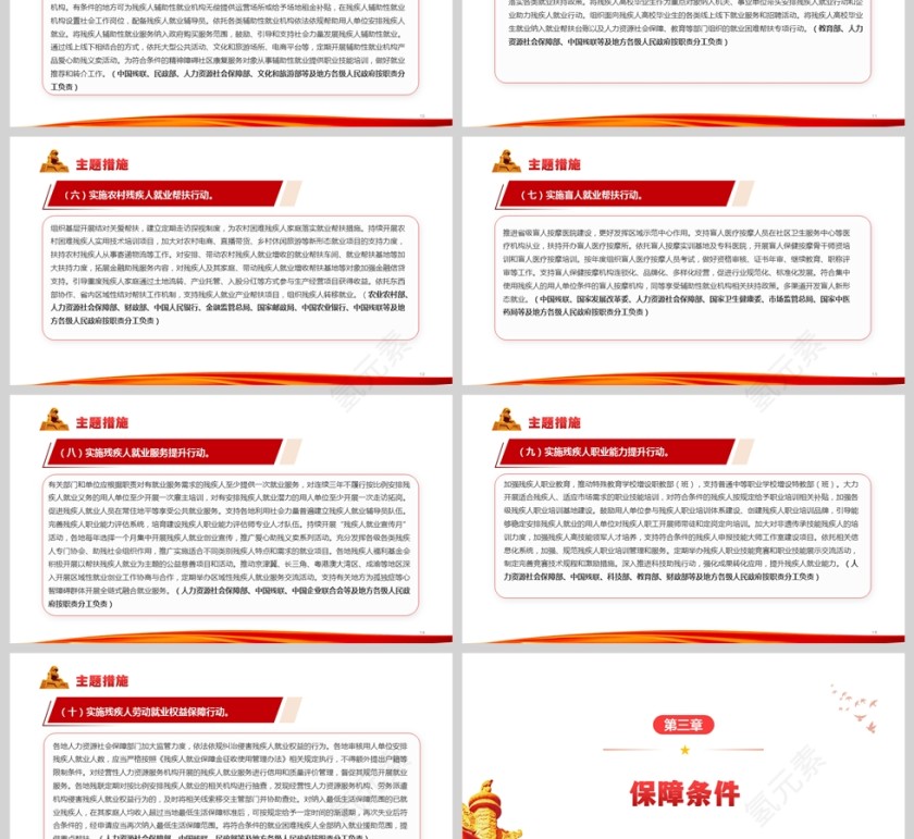 《促进残疾人就业三年行动方案  （2025—2027年）》PPT课件第3张