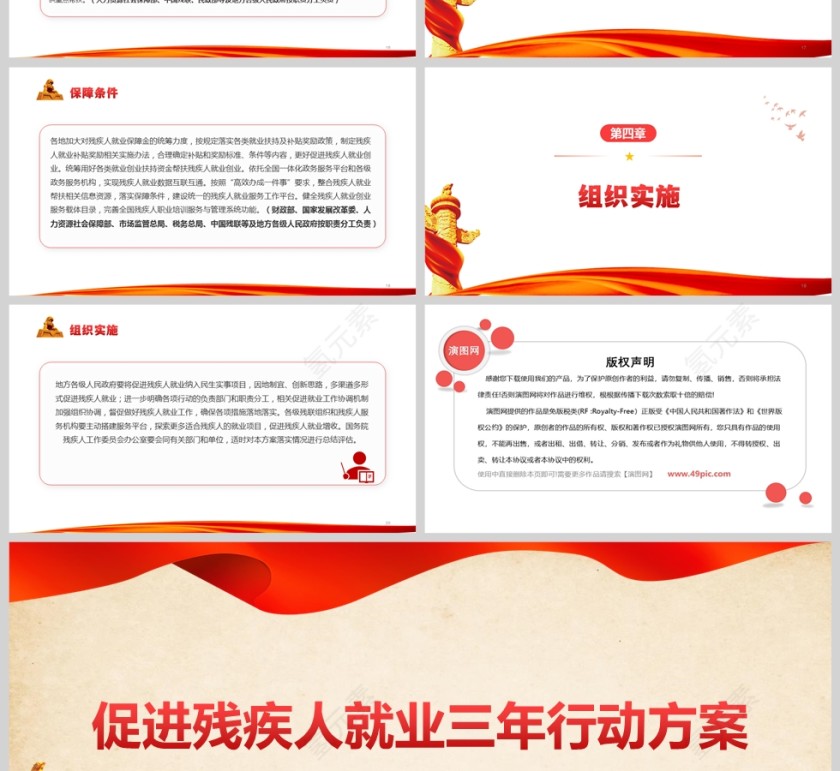 《促进残疾人就业三年行动方案  （2025—2027年）》PPT课件第4张