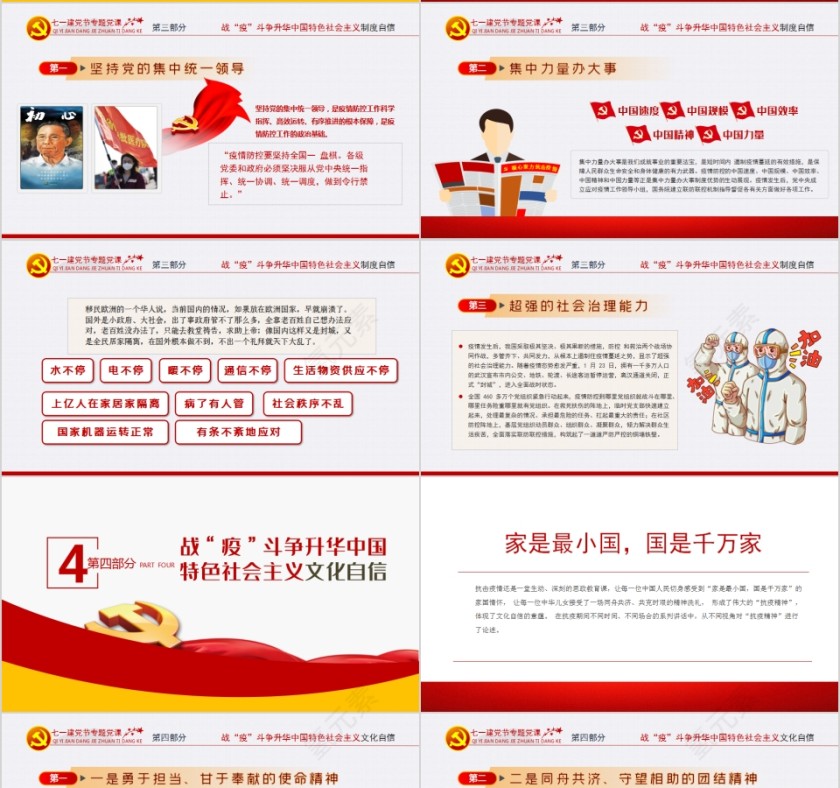 在中外战“疫”对比中升华“四个自信”七一专题党课形势教育使命教育专题辅导第4张