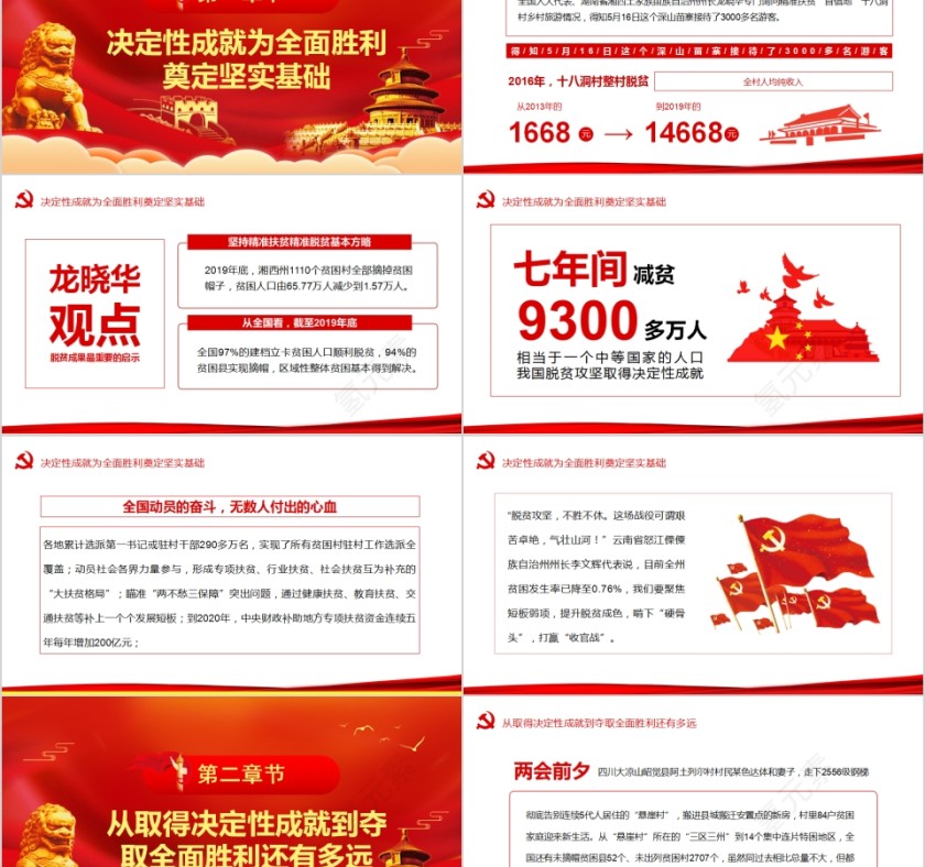 决战决胜脱贫攻坚从取得决定性成就到夺取全面胜利PPT第2张