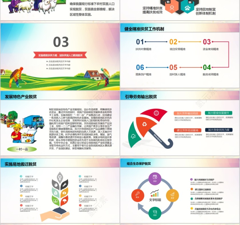 精准扶贫精准脱贫打赢脱贫攻坚战PPT第3张