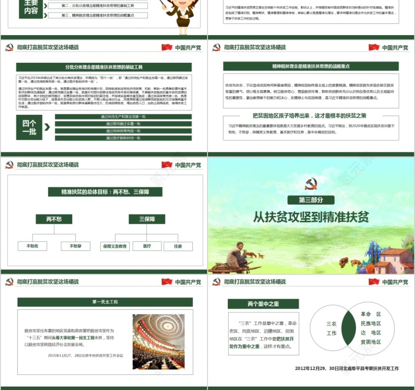精准扶贫到户全面落实扶贫政策PPT第3张