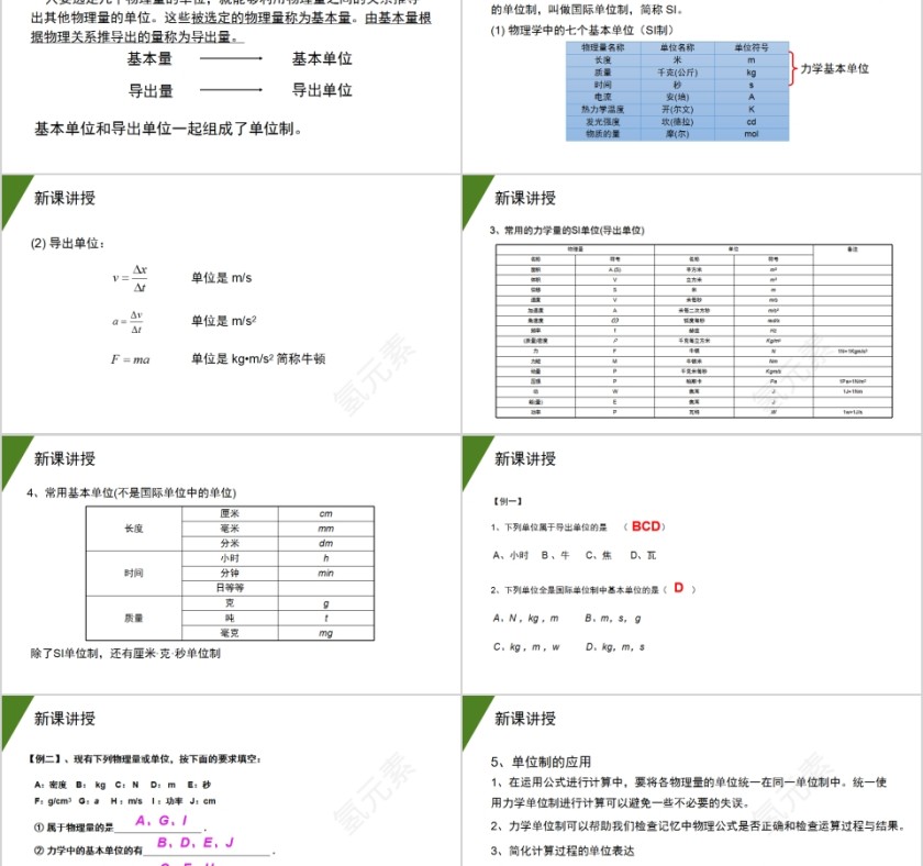 《牛顿运动定律力学单位制》人教版高中物理必修1 PPT课件第2张