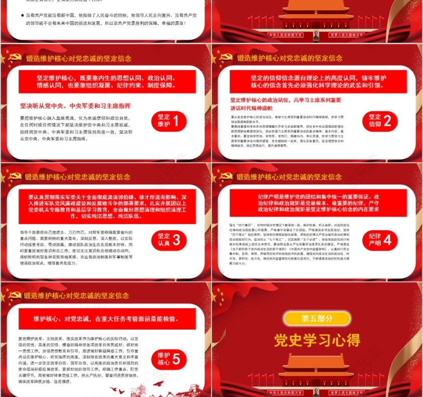 七一建党节中国共产党党史PPT模板第9张