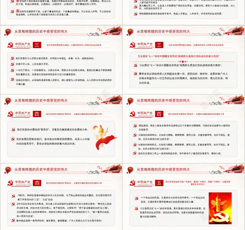 中国共产党光辉历程纪念建党99周年第9张