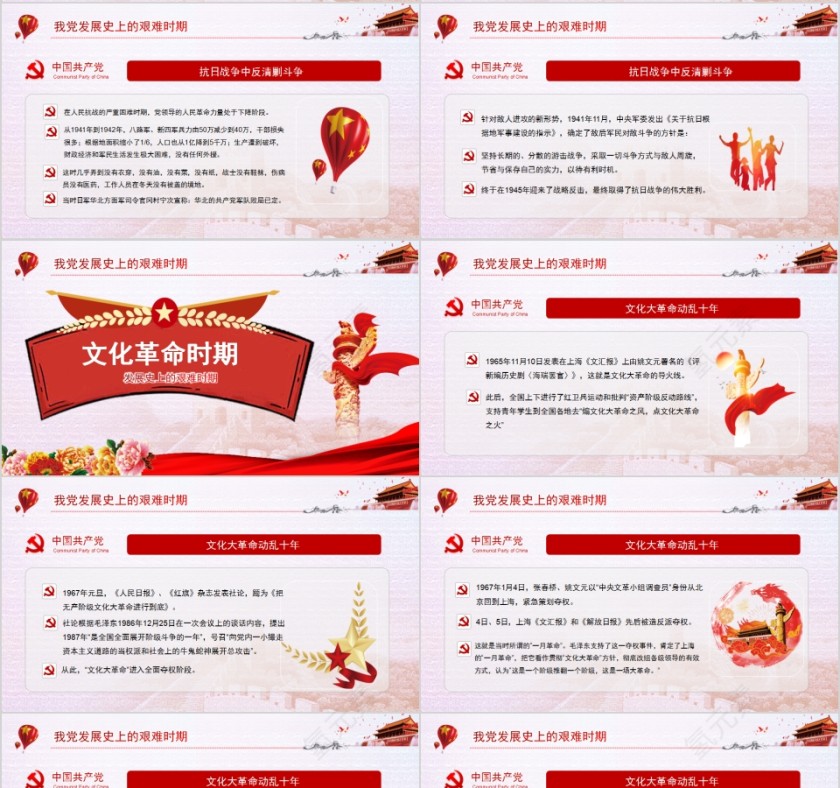 中国共产党光辉历程纪念建党99周年专题党课第4张