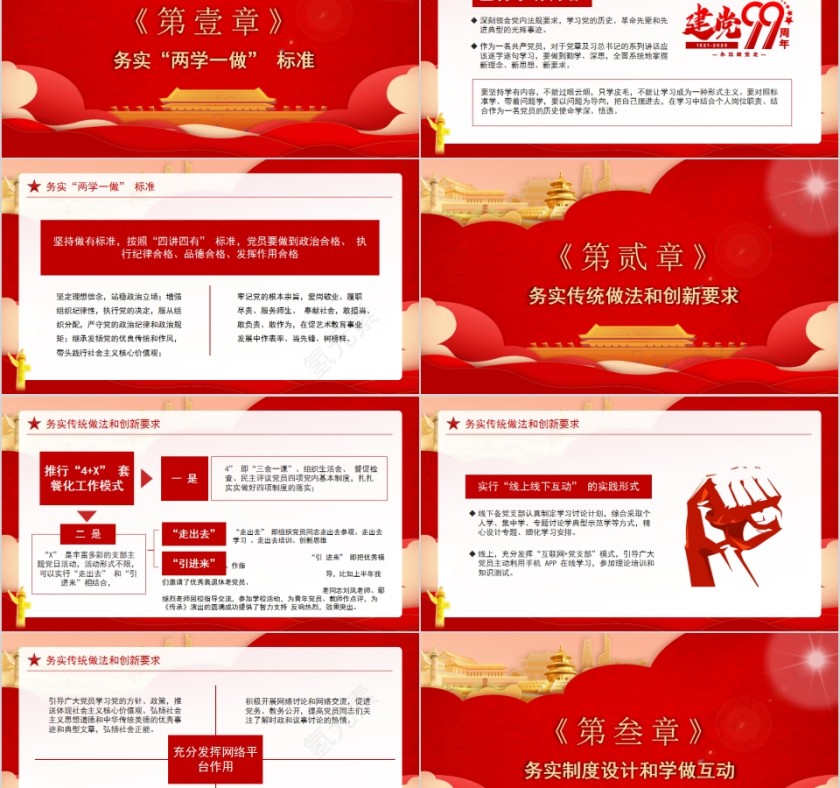 辉煌99年“七一”专题党课纪念建党99周年专题党课第2张