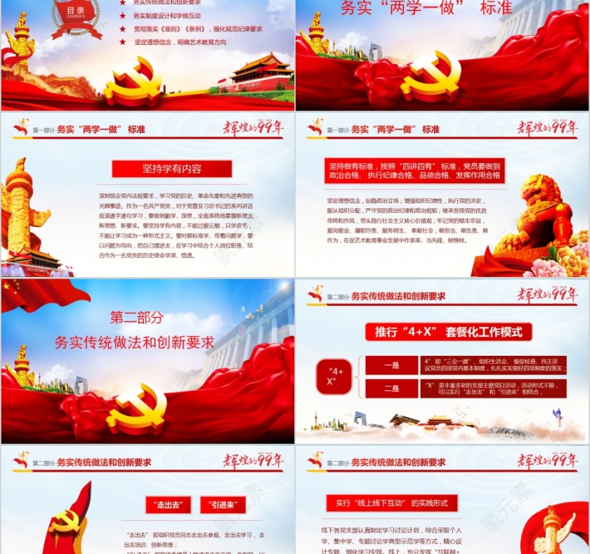 辉煌99年“七一”专题党课纪念建党99周年专题党课第2张