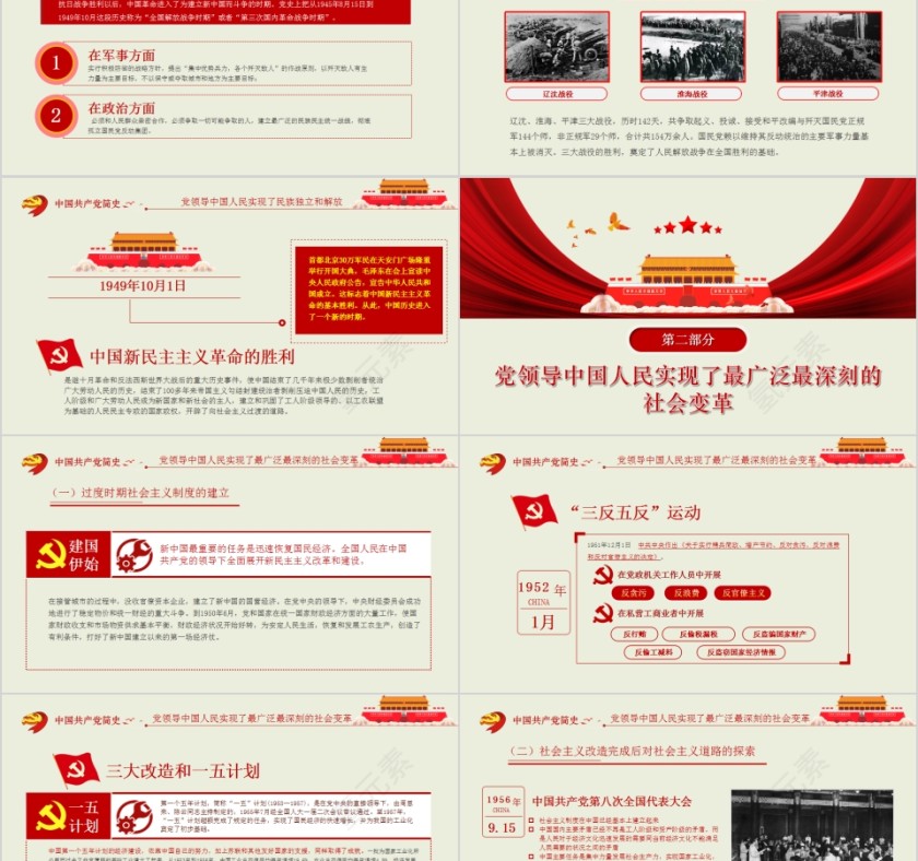 最新党课中国共产党简史授课辅导七一建党节PPT第5张