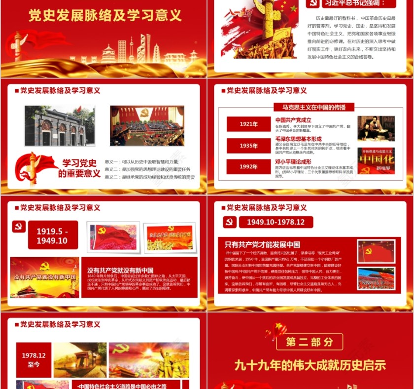 热烈庆祝中国共产党建党九十九周年不忘初心牢记使命专题党课第2张