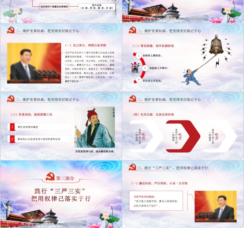 学习中国共产党廉洁自律准则永葆共产党员本色PPT第3张