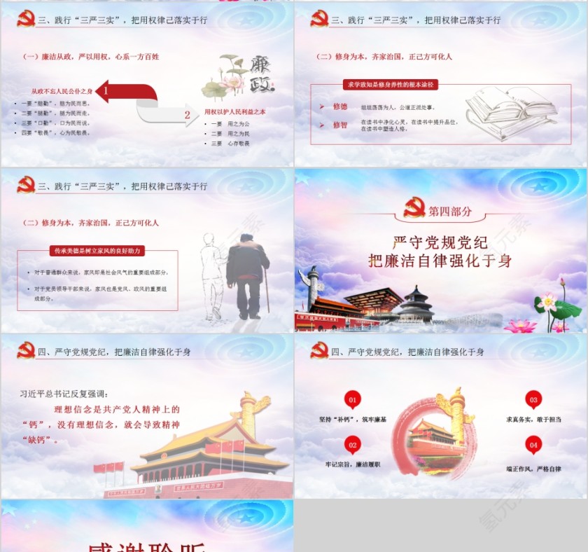 学习中国共产党廉洁自律准则永葆共产党员本色PPT第4张