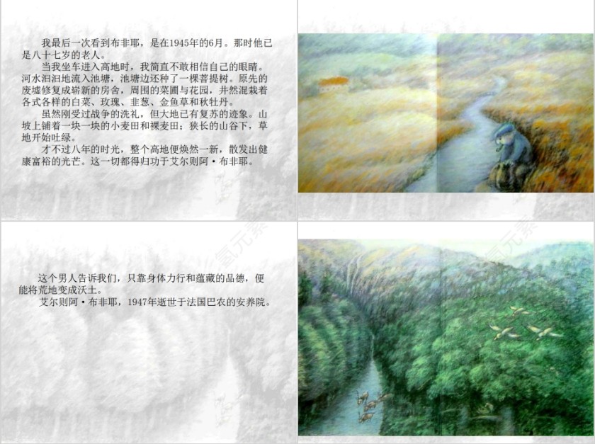 让焦诺种树的男人幼儿园绘本故事教育课件第7张