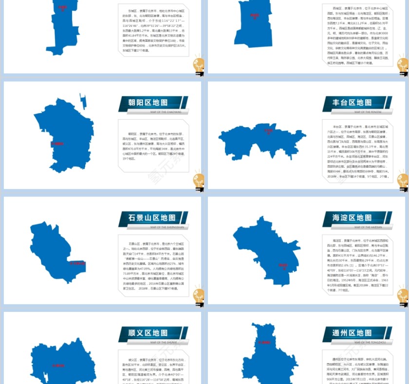 省级行政区地图北京市地图PPT第2张