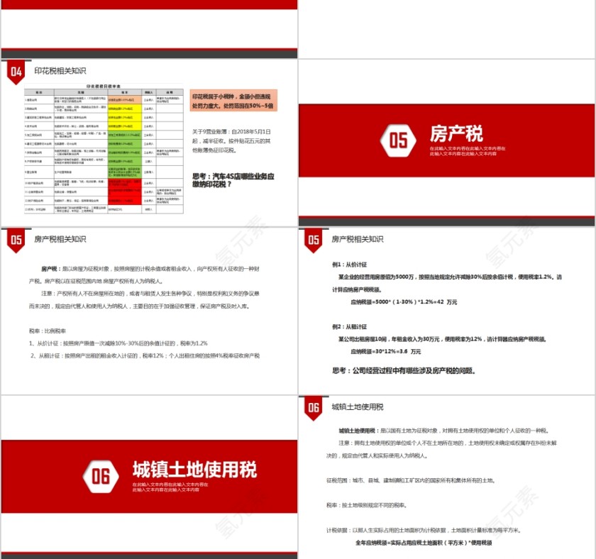 清新商务税务基础知识培训PPT第6张